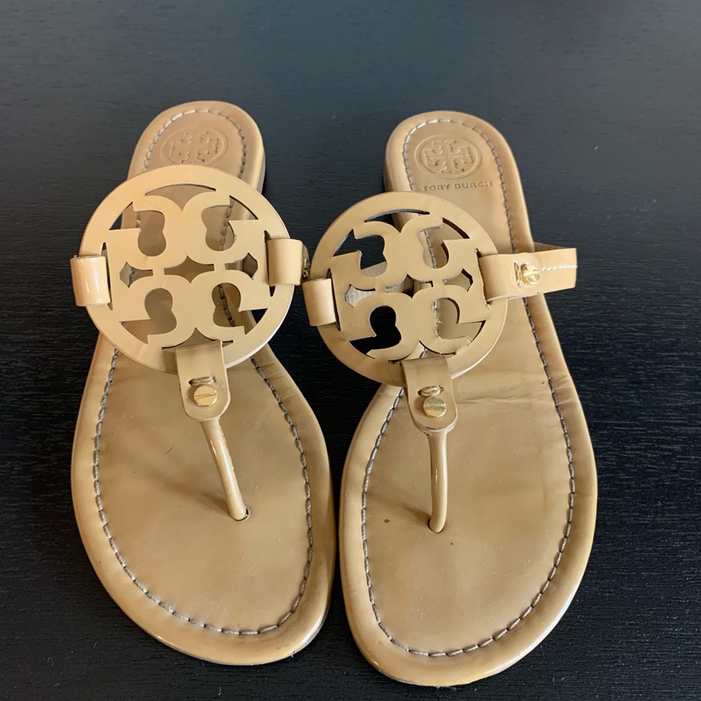 Tory Burch Miller in Nude Patent Leather